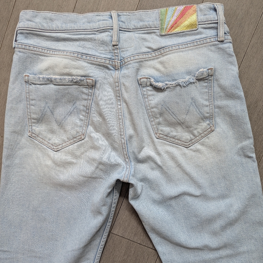 Mother Superior The Tomcat Hella Hot Blue Light Wash Jeans Size 28 - Picture 8 of 15
